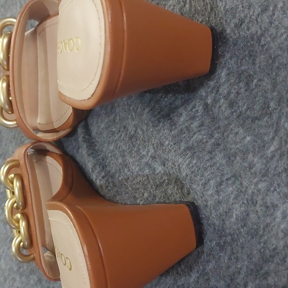 Coach Elsie mule amber size 9 - Picture 7 of 7